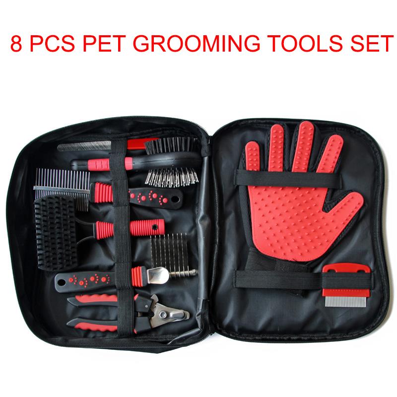 8 PCS PET GROOMING TOOLS SET