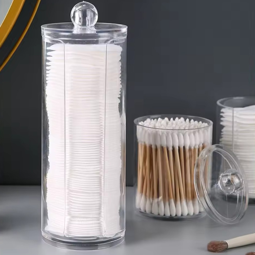 ACRYLIC MAKEUP COTTON SWAB BOX