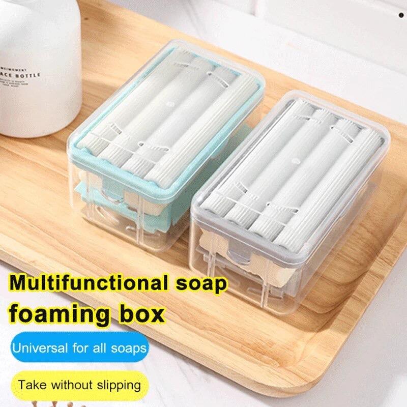 2 IN 1 SOAP BOX WITH SPONGE ROLLER
