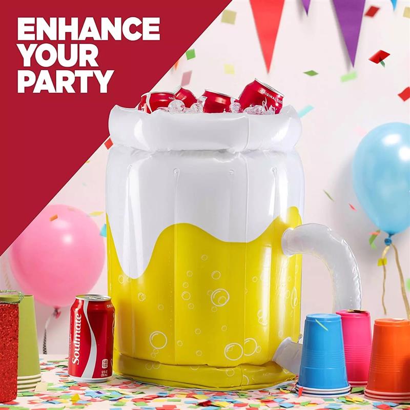 BEACH INFLATABLE PVC SODA ICE BUCKET