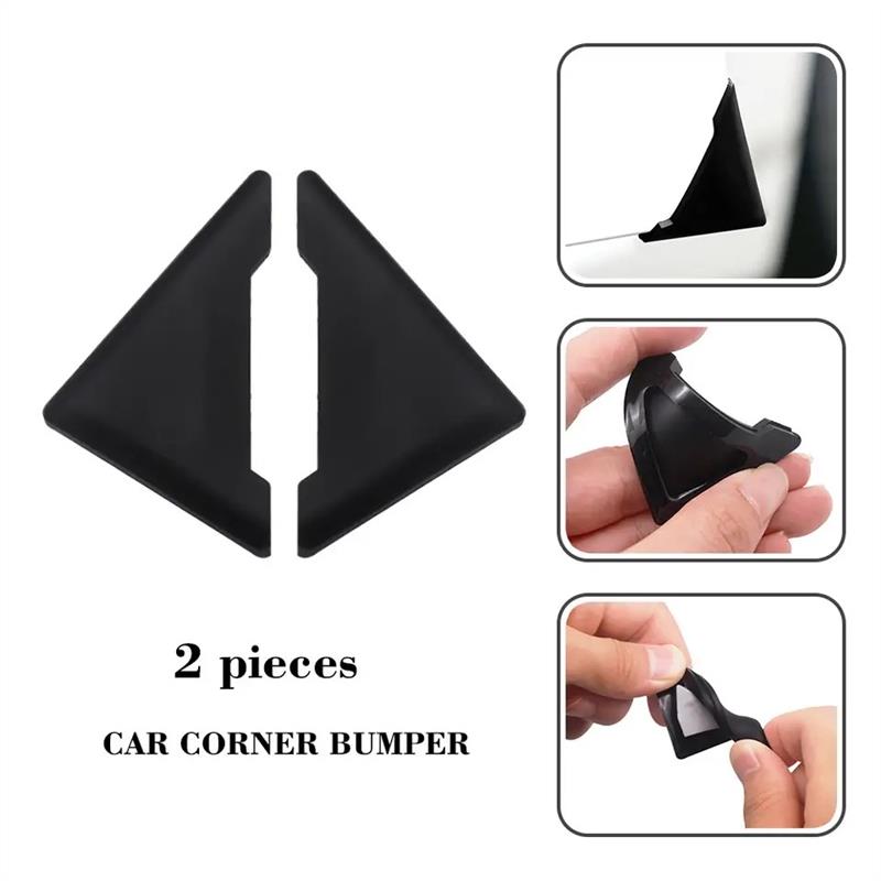 2 PCS SILICONE CAR DOOR CORNER COVER