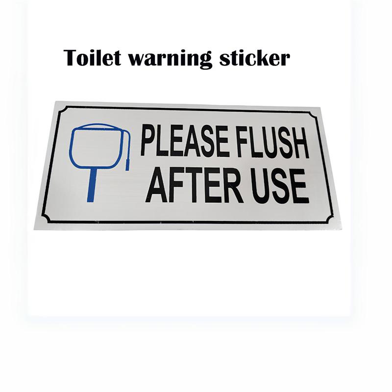 TOILET WARNING VINYL DECAL STICKER