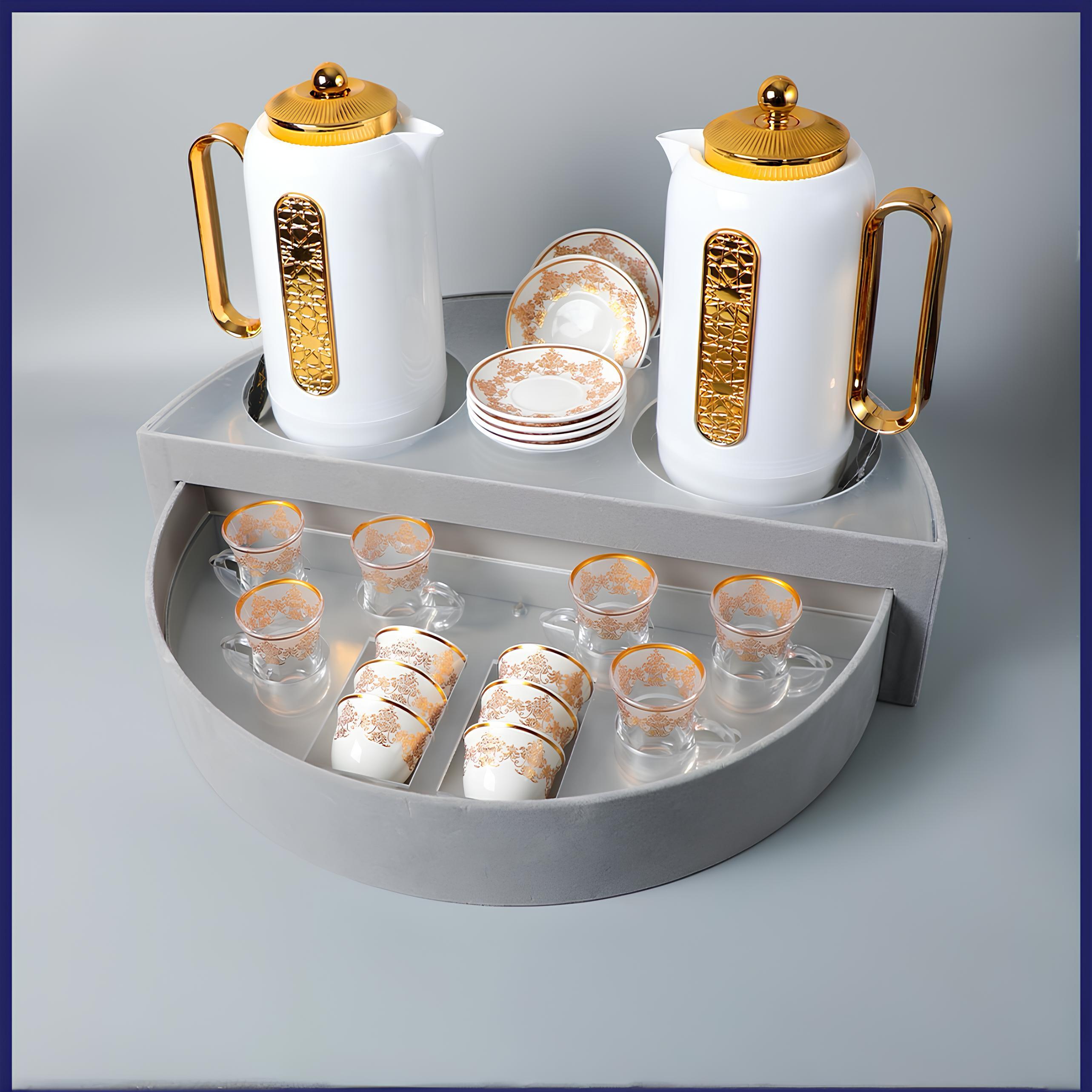 MULTI GRID TEA SET TRAY