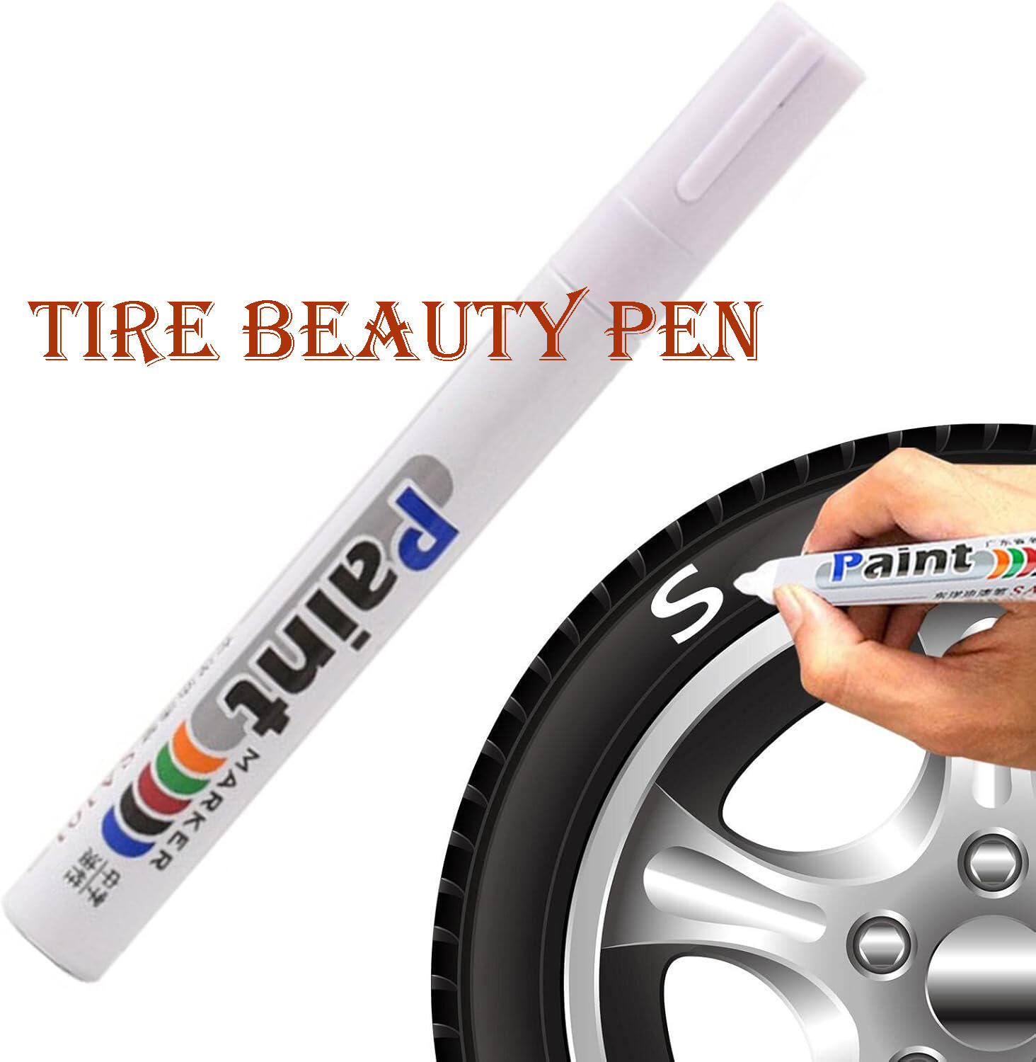 TIRE LETTERING WHITE MAKER PEN