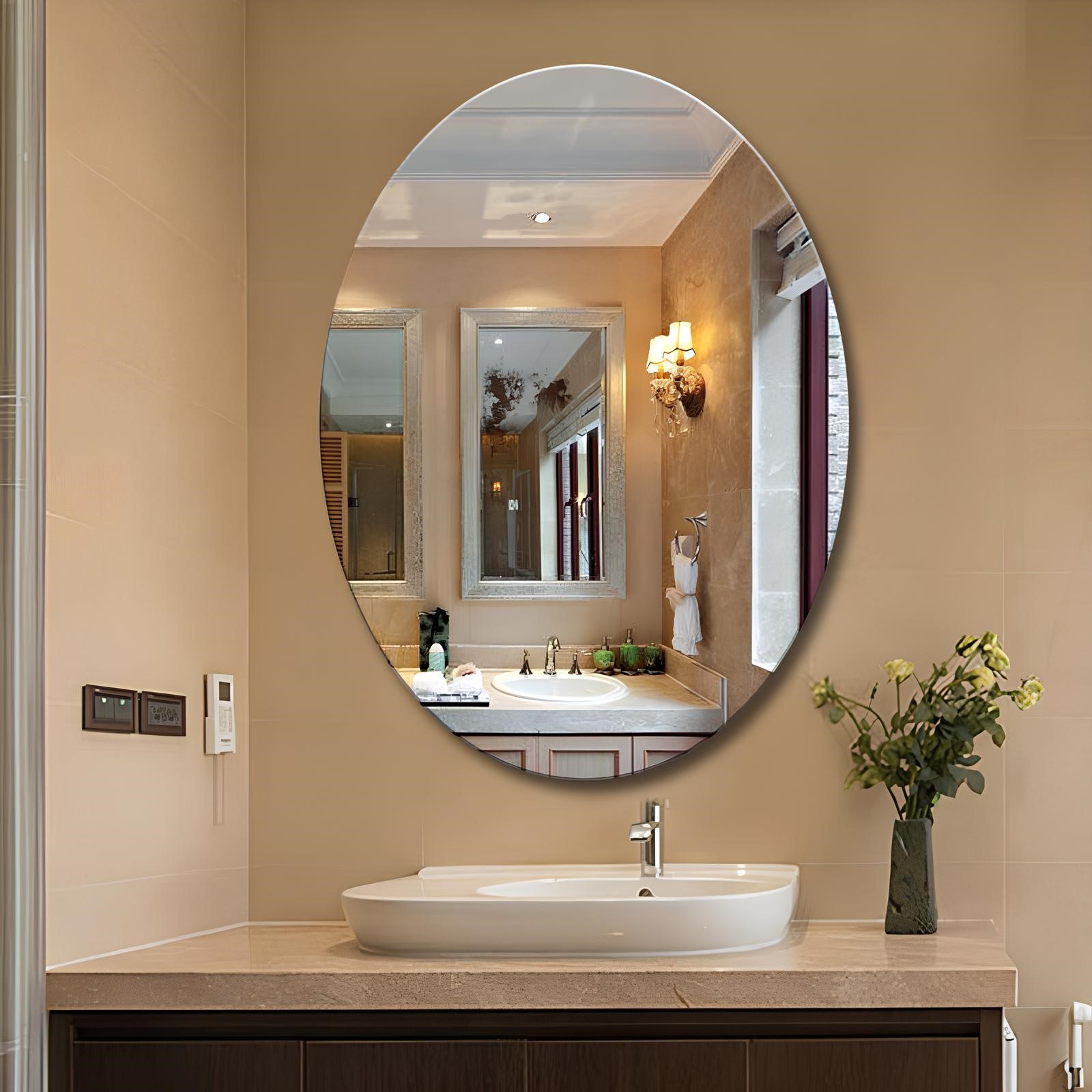 SELF ADHESIVE WALL MIRROR STICKER