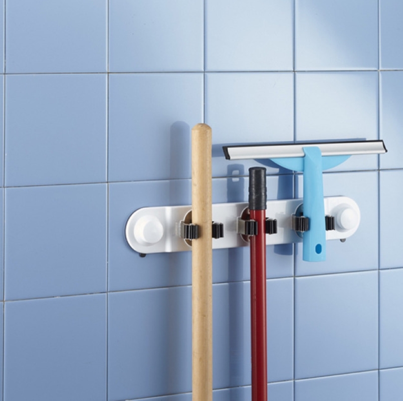 STRONG SUCTION TRIPLE CUP MOP HOLDER - bathlux