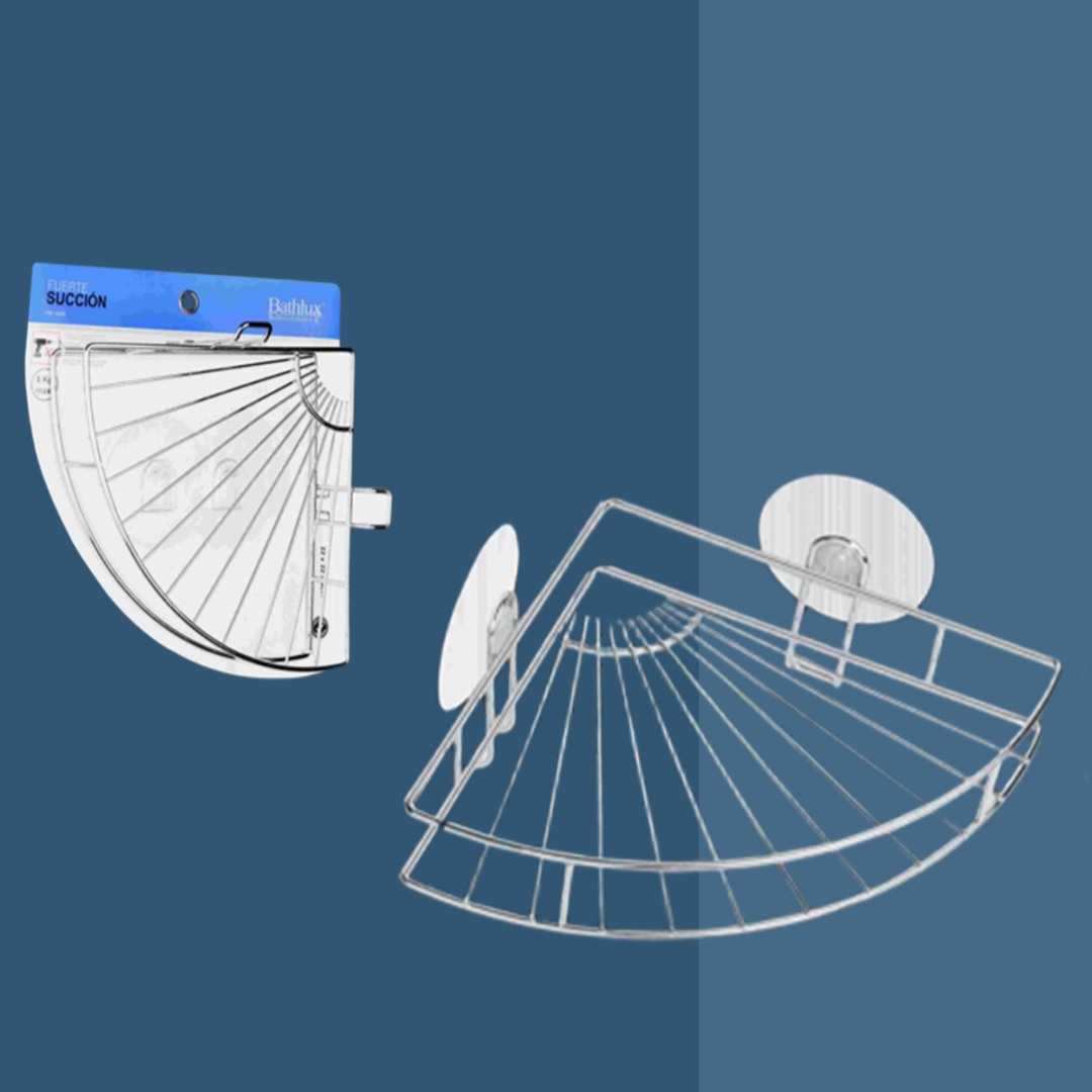 STAINLESS STEEL BATHROOM CORNER SHELF - BATHLUX