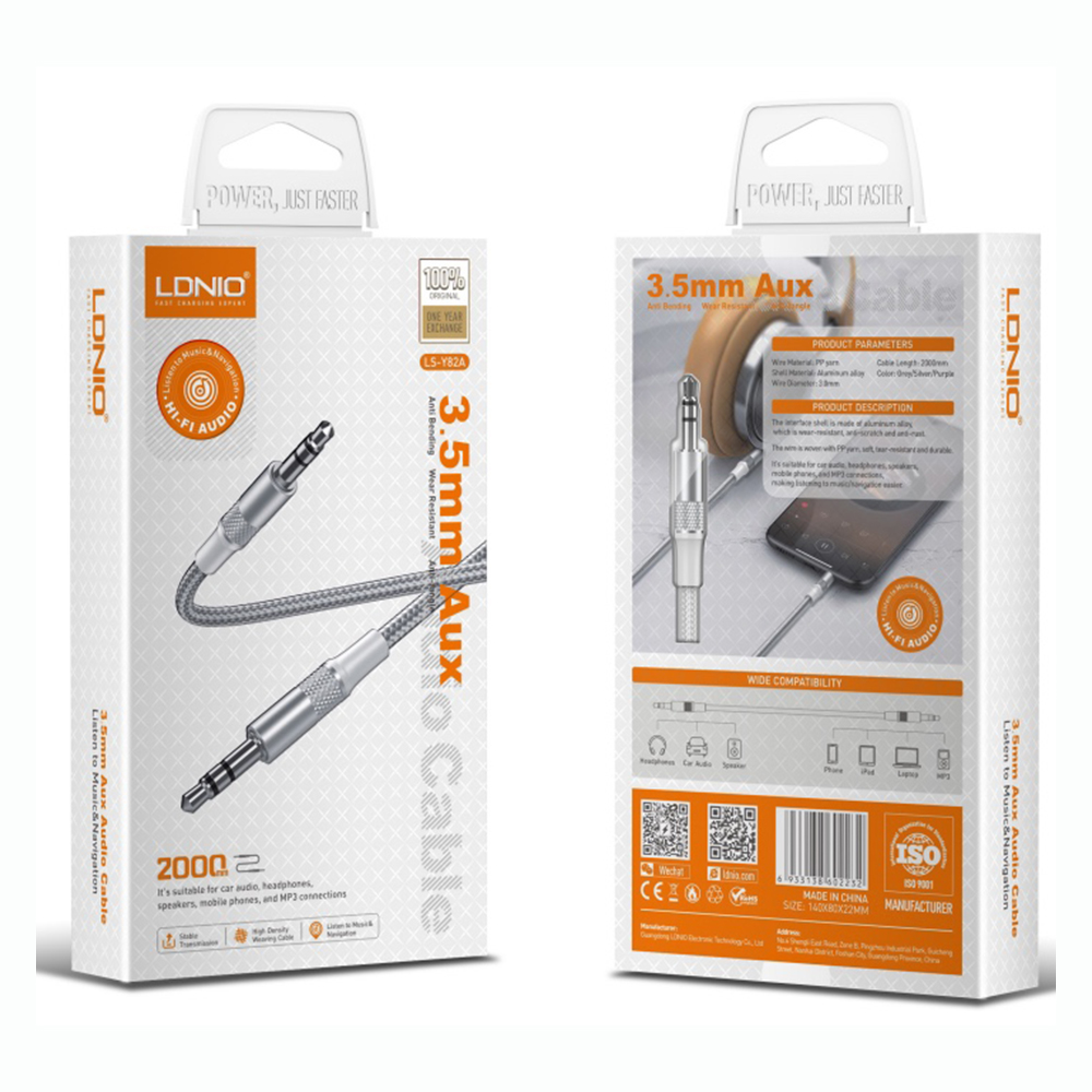 LDNIO LSY82A 3.5 MM AUX ADAPTER AUDIO CABLE
