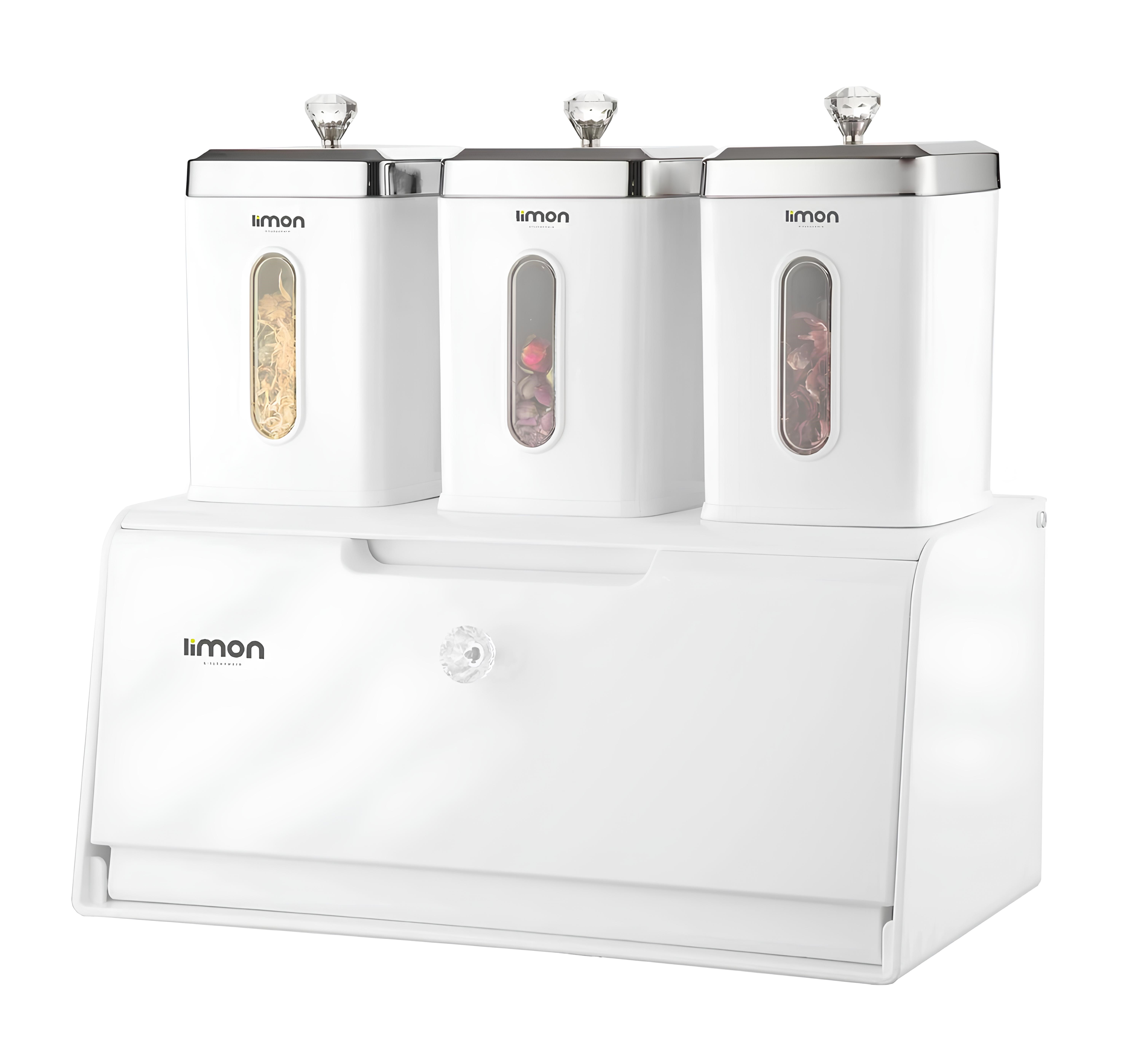 LIMON KITCHEN BREAD BIN&3PCS RECTANGLE CANISTER