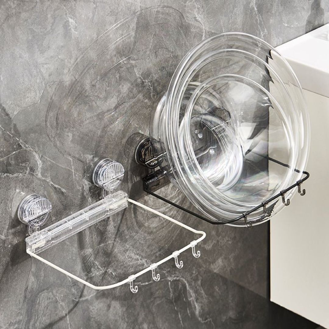 FOLDING BASIN HOLDER SUCTION CUP