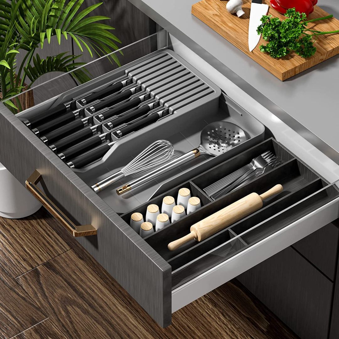 KITCHEN KNIFE DRAWER ORGANIZER