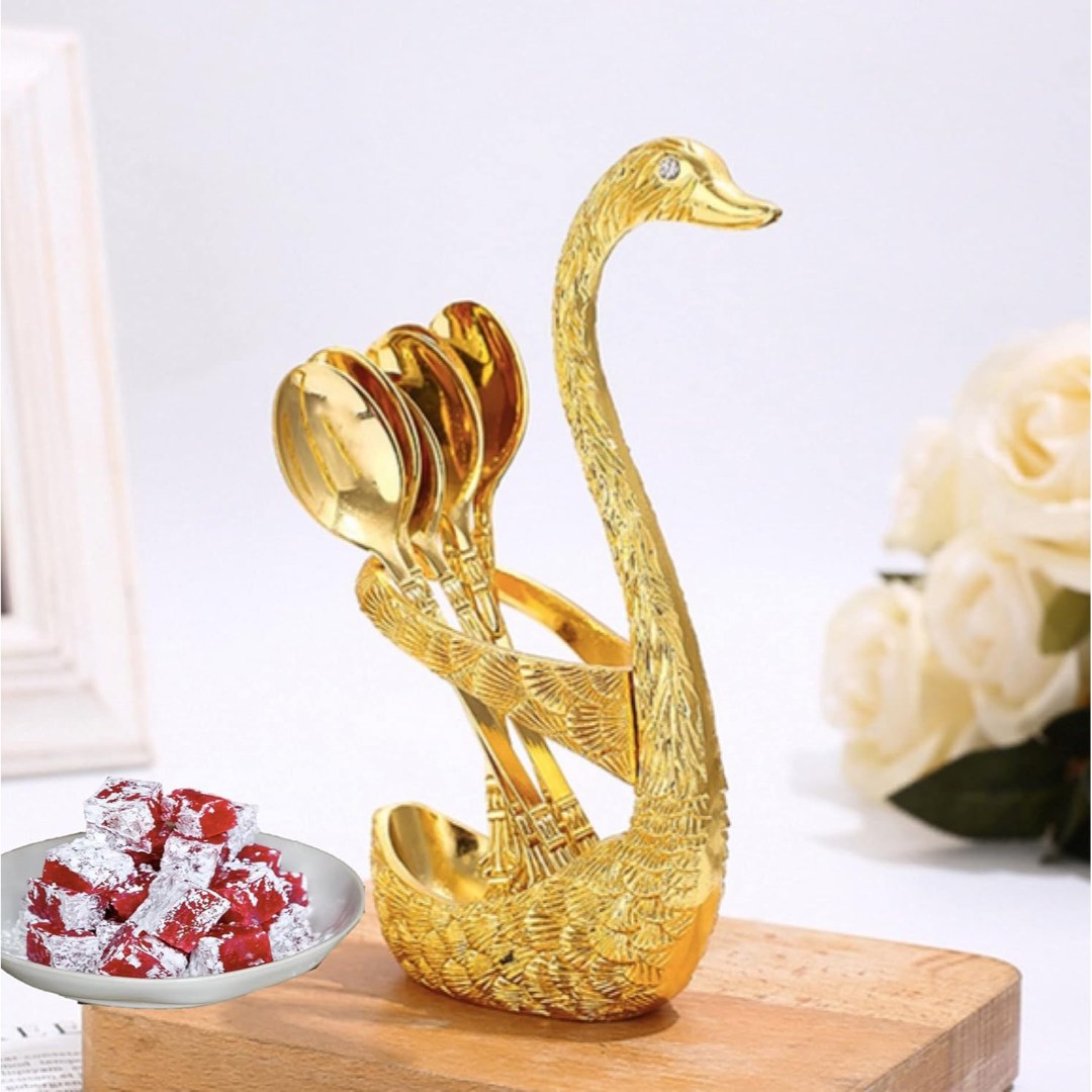 SWAN SHAPE SPOON&FORK HOLDER