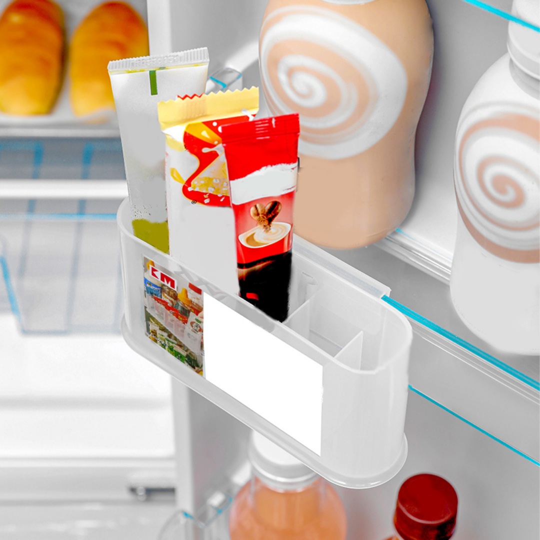 5 SLOT REFRIGERATOR DOOR STORAGE POCKET WITH HOOK