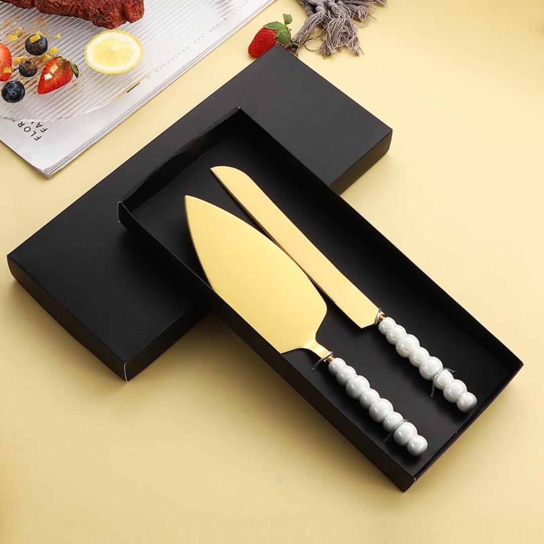 2 PCS CAKE KNIFE SET