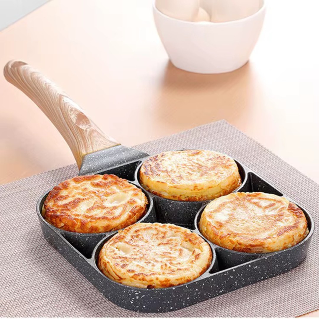 EOTIA ALUMINUM 4 HOLES FRYING PAN