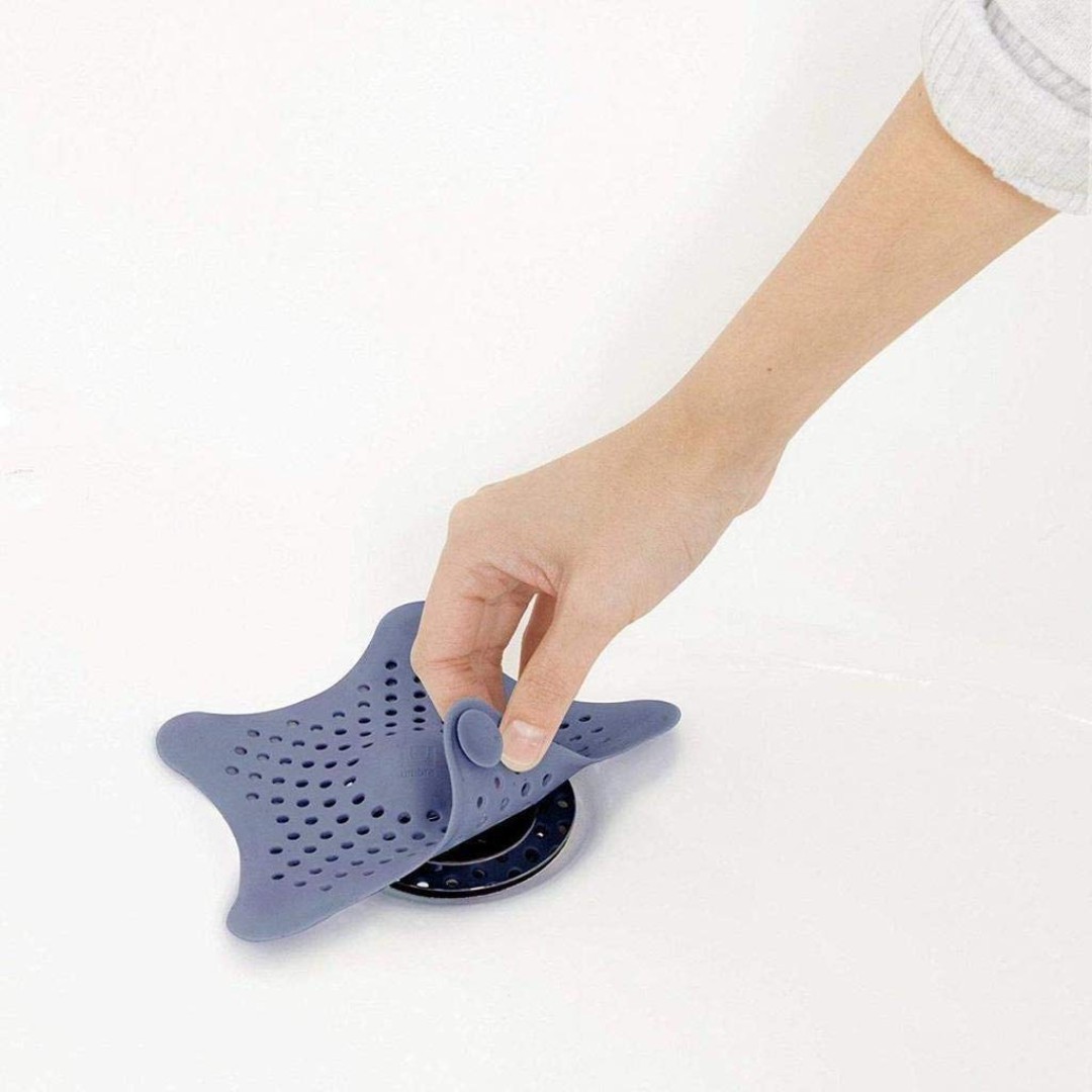 BATHLUX 3PCS SILICONE BATHROOM DRAIN STRAINER