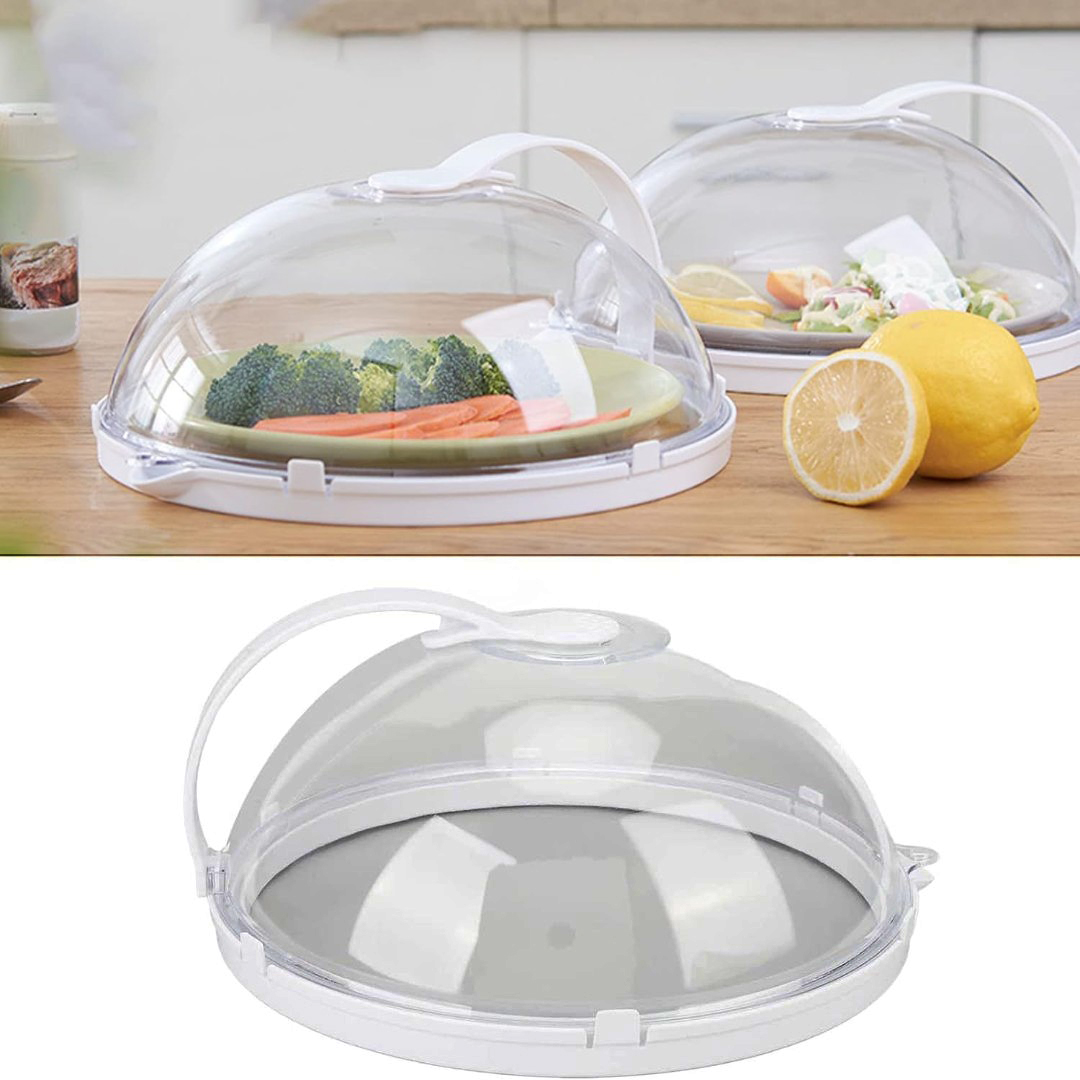 MICROWAVE FOOD COVER WITH HANDLE