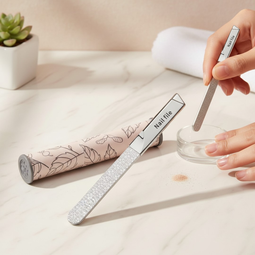 STAINLESS STEEL DOUBLE SIDED NAIL FILE