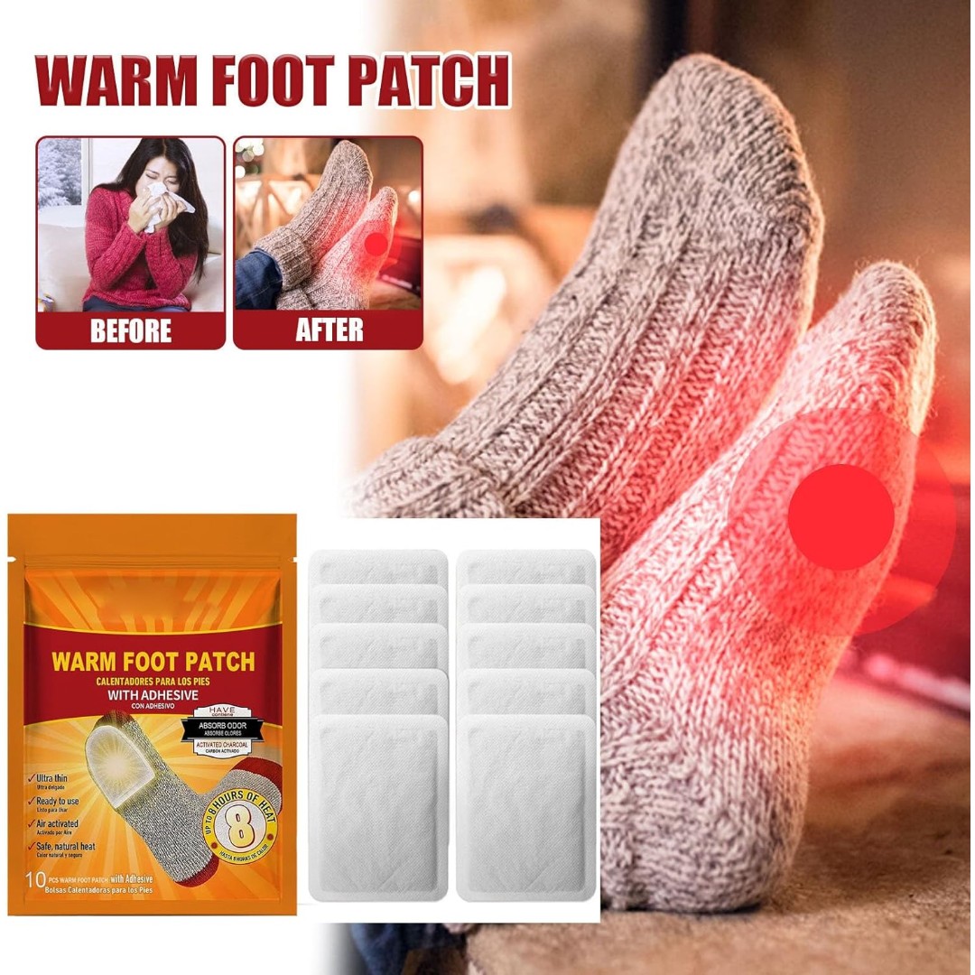10PCS WARM FOOT ADHESIVE PATCH