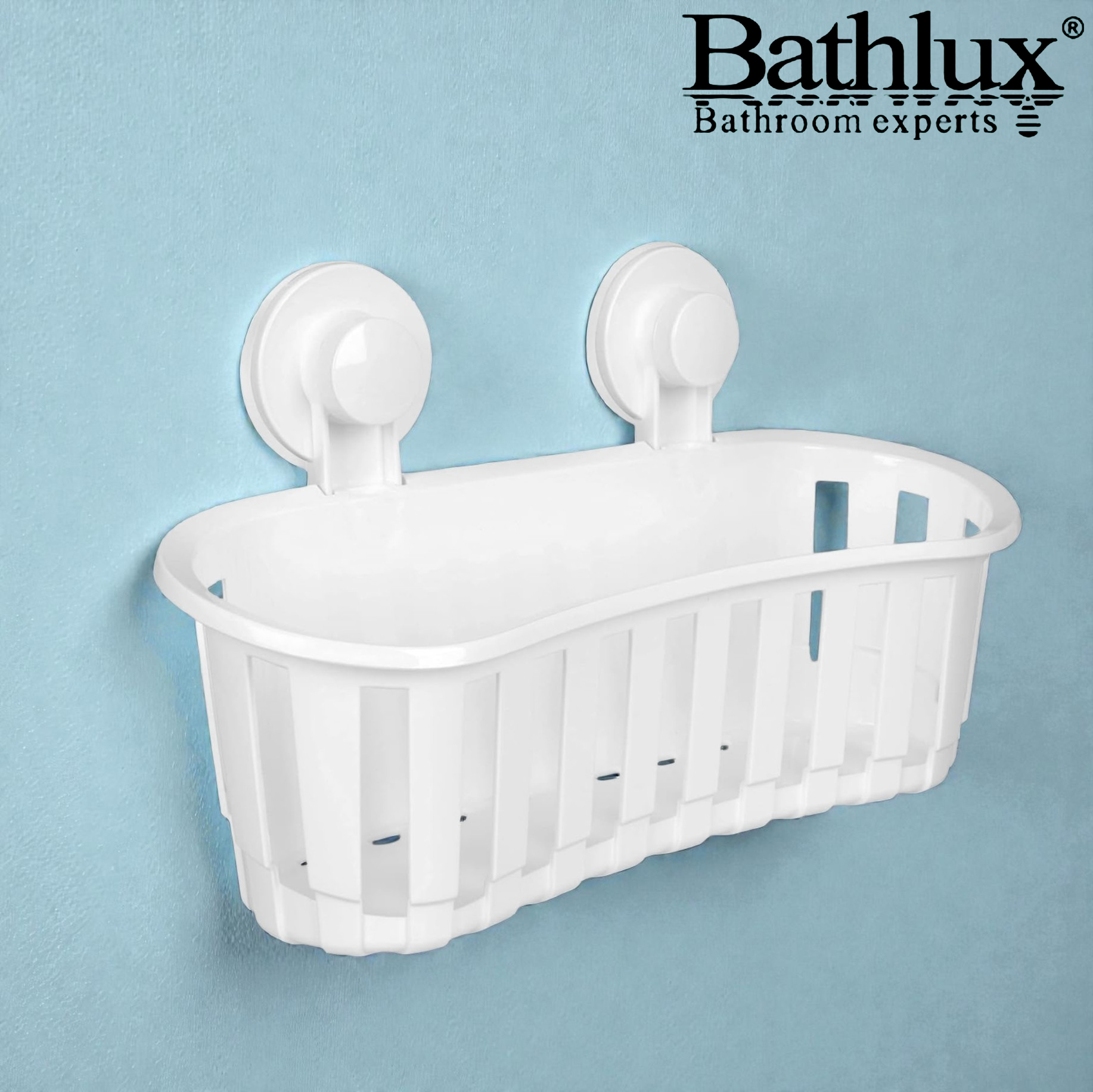 BATHLUX WALL-MOUNTED BATHROOM STORAGE BASKET