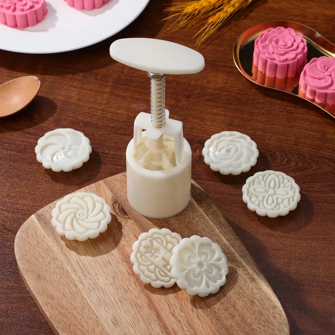6PCS PASTRY MOLD SET WITH PRESS TOOL