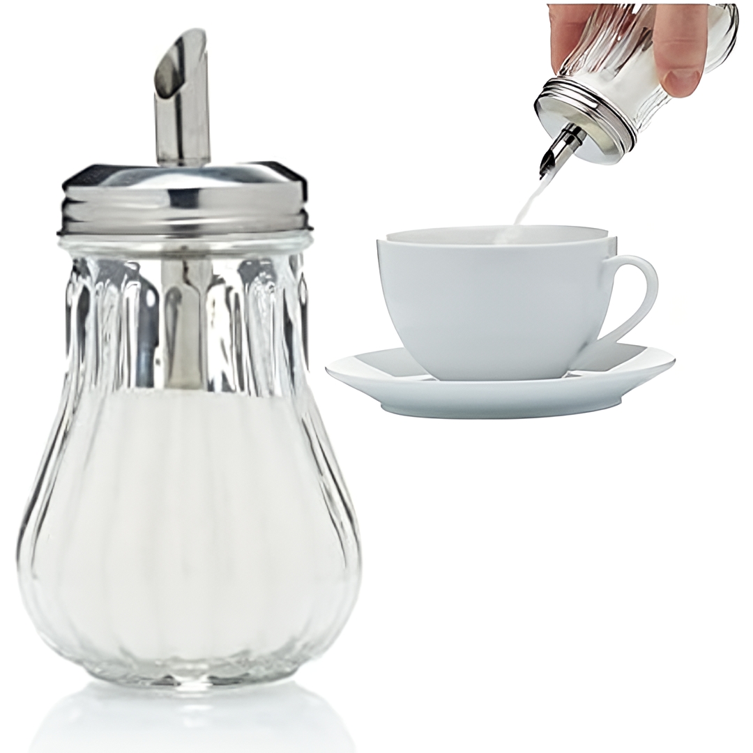 200ML GLASS SUGAR & OIL DISPENSER