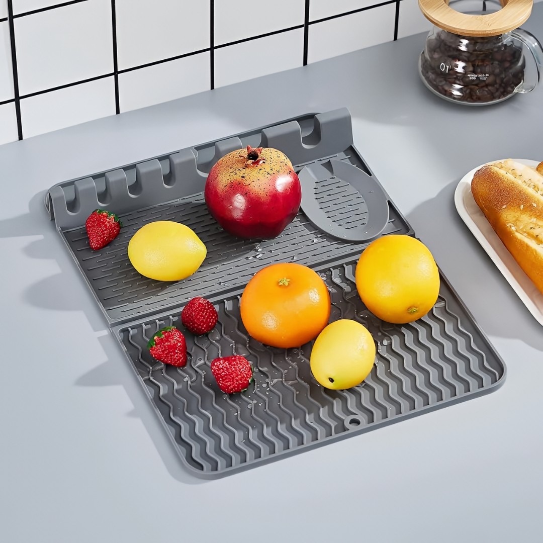 SILICONE FOLDABLE DISH DRYING MAT