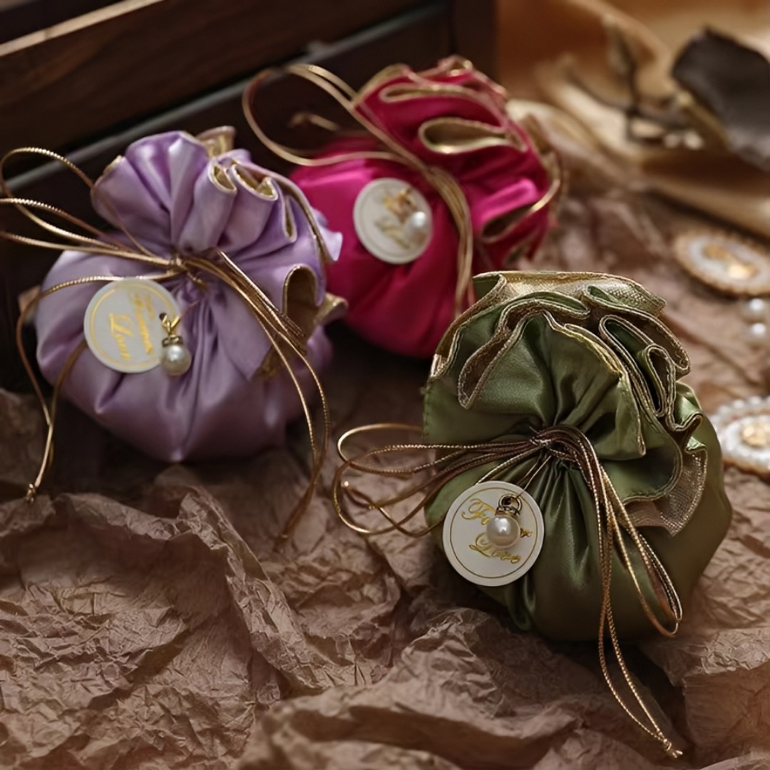 DRAWSTRING SILKY GIFT BAG