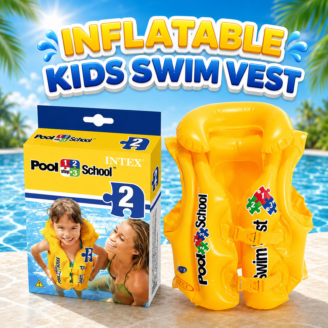 INFLATABLE POOL SCHOOL DELUXE SWIM VEST