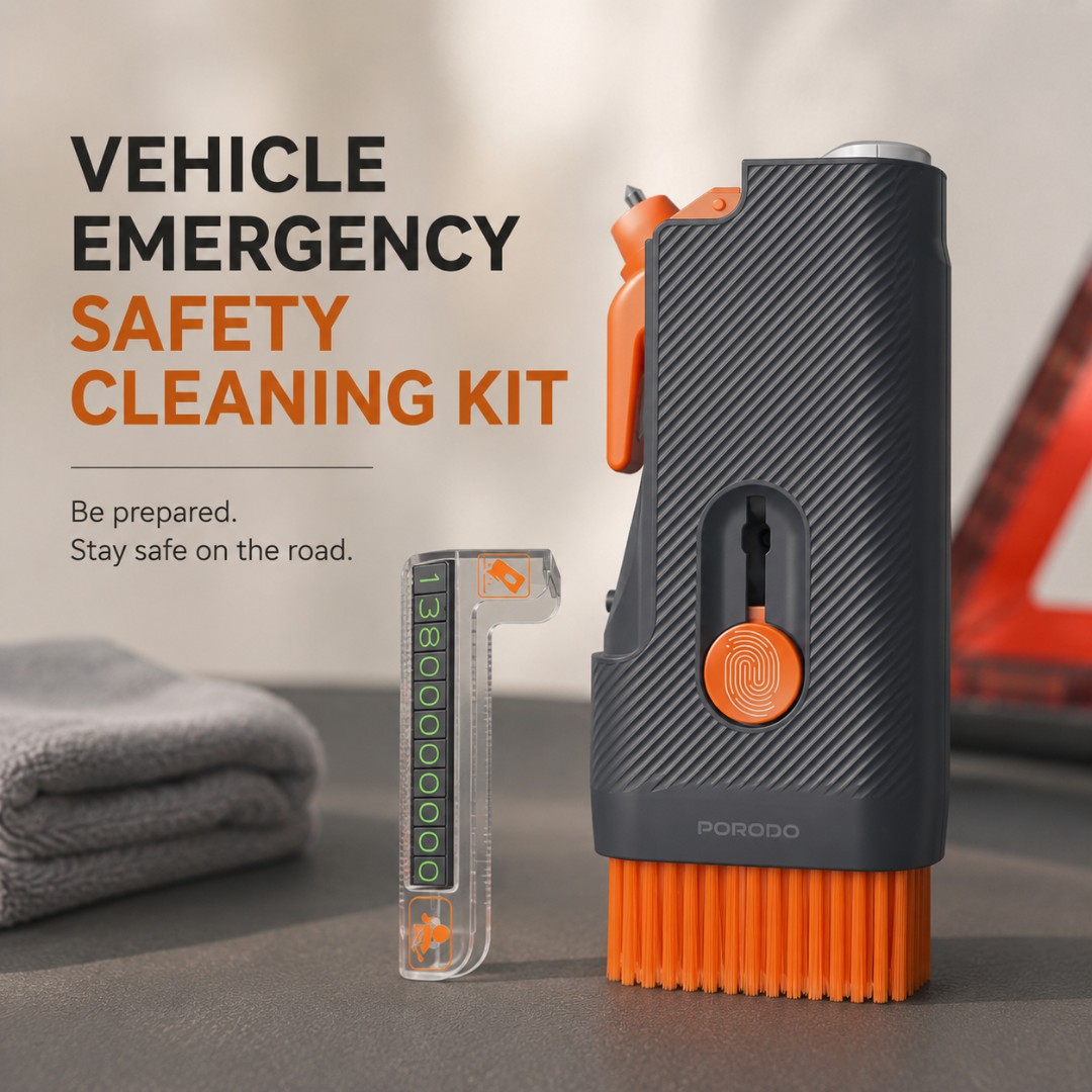 VEHICLE EMERGENCY SAFETY CLEANING KIT