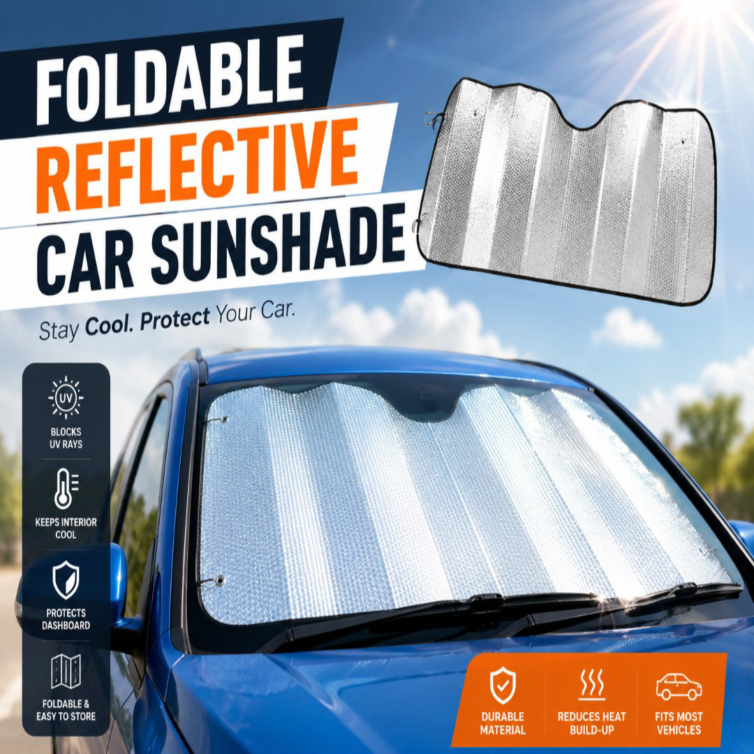 FOLDABLE REFLECTIVE CAR SUNSHADE
