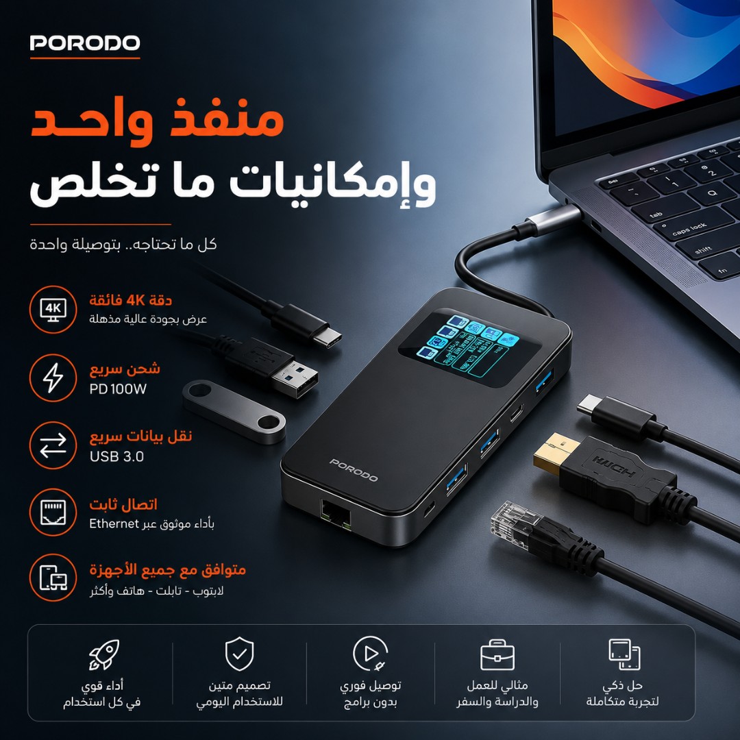 6 IN1 MULTI-PORT USB-C HUB