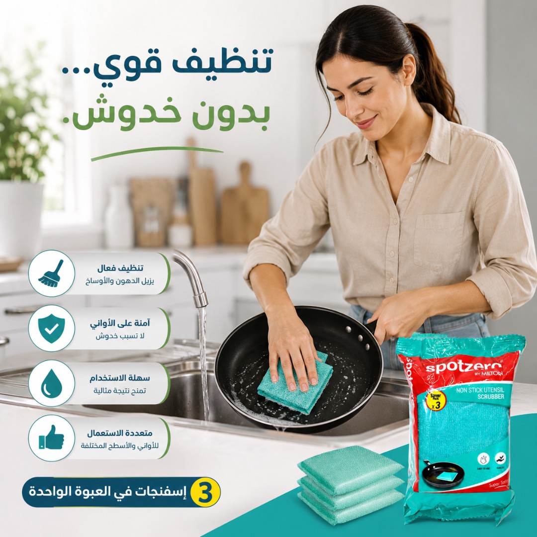 3PCS NON STICK UTENSIL SCRUBBER