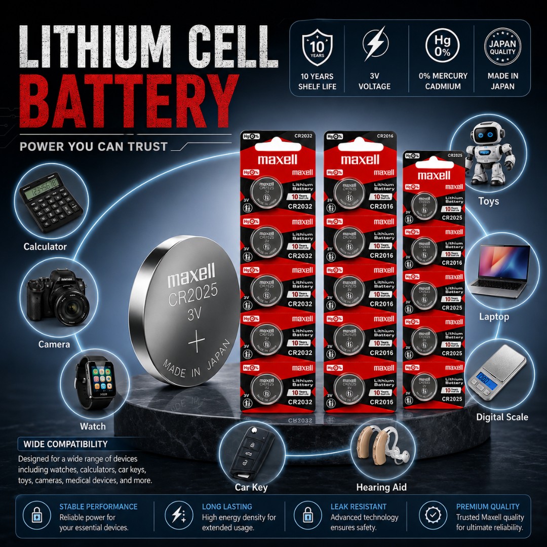 بطارية خلية ليثيوم (Lithium Cell Battery)