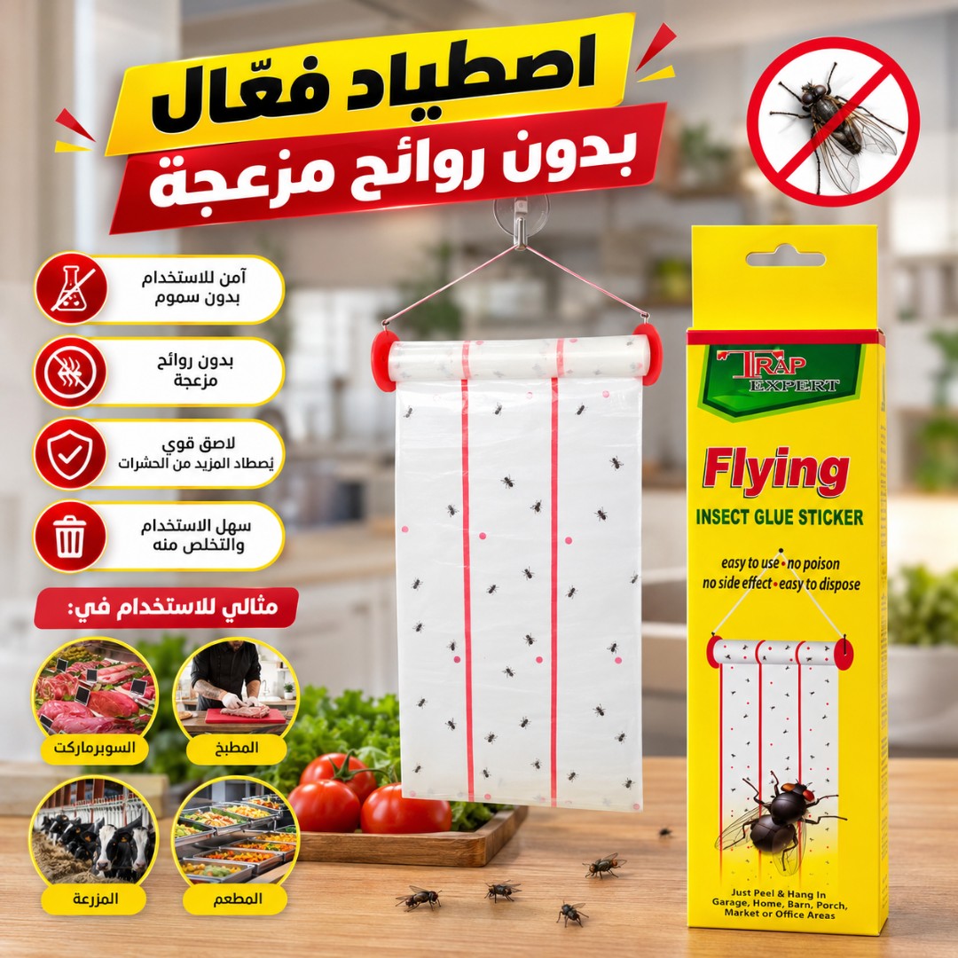 ملصق لاصق لاصطياد الحشرات