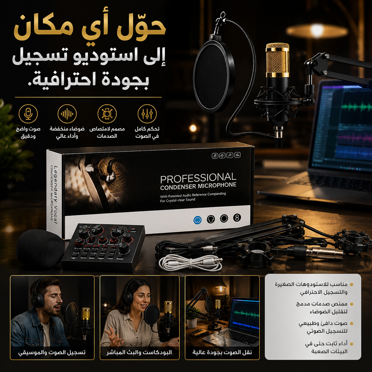 PROFESSIONAL CONENSER MICROPHONE