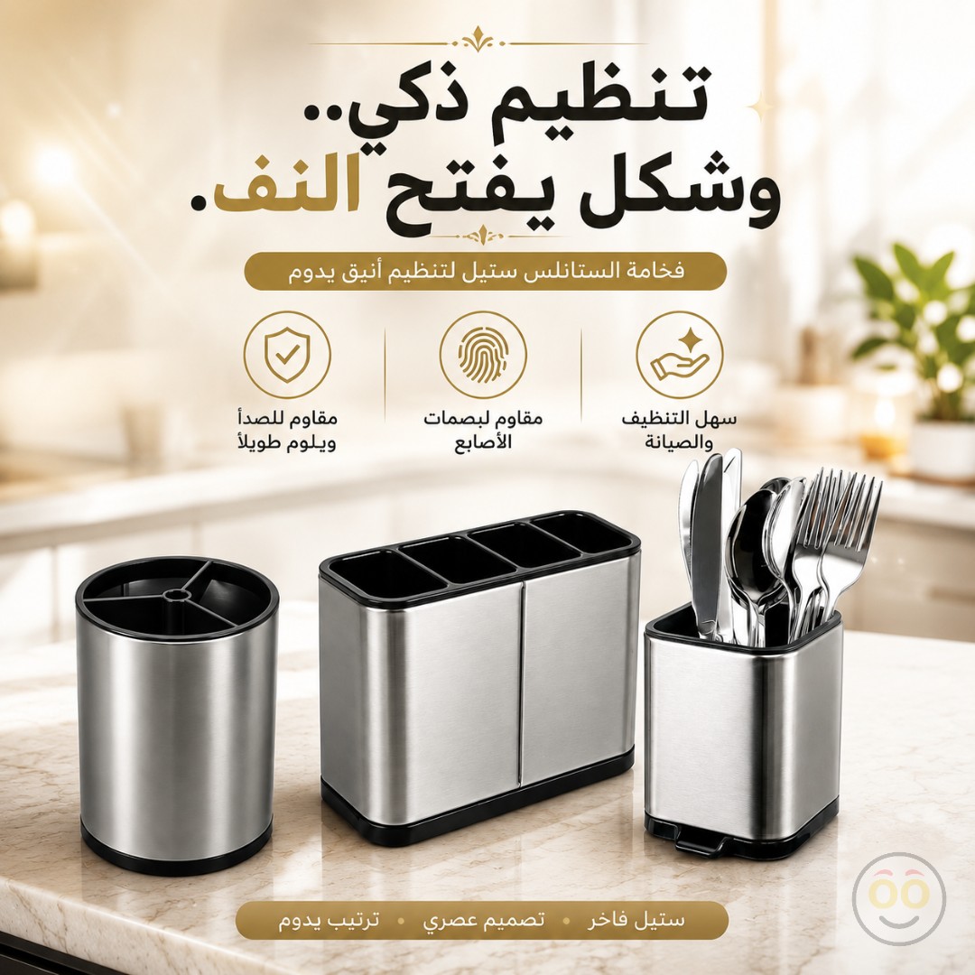 STAINLESS STEEL CUTLERY HOLDER