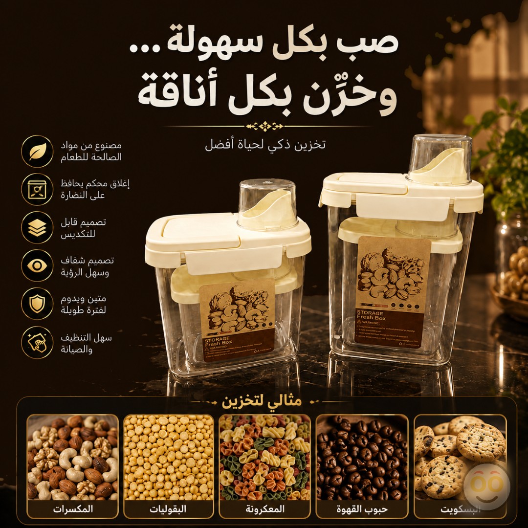 MULTIPURPOSE NUTS STORAGE CONTAINER