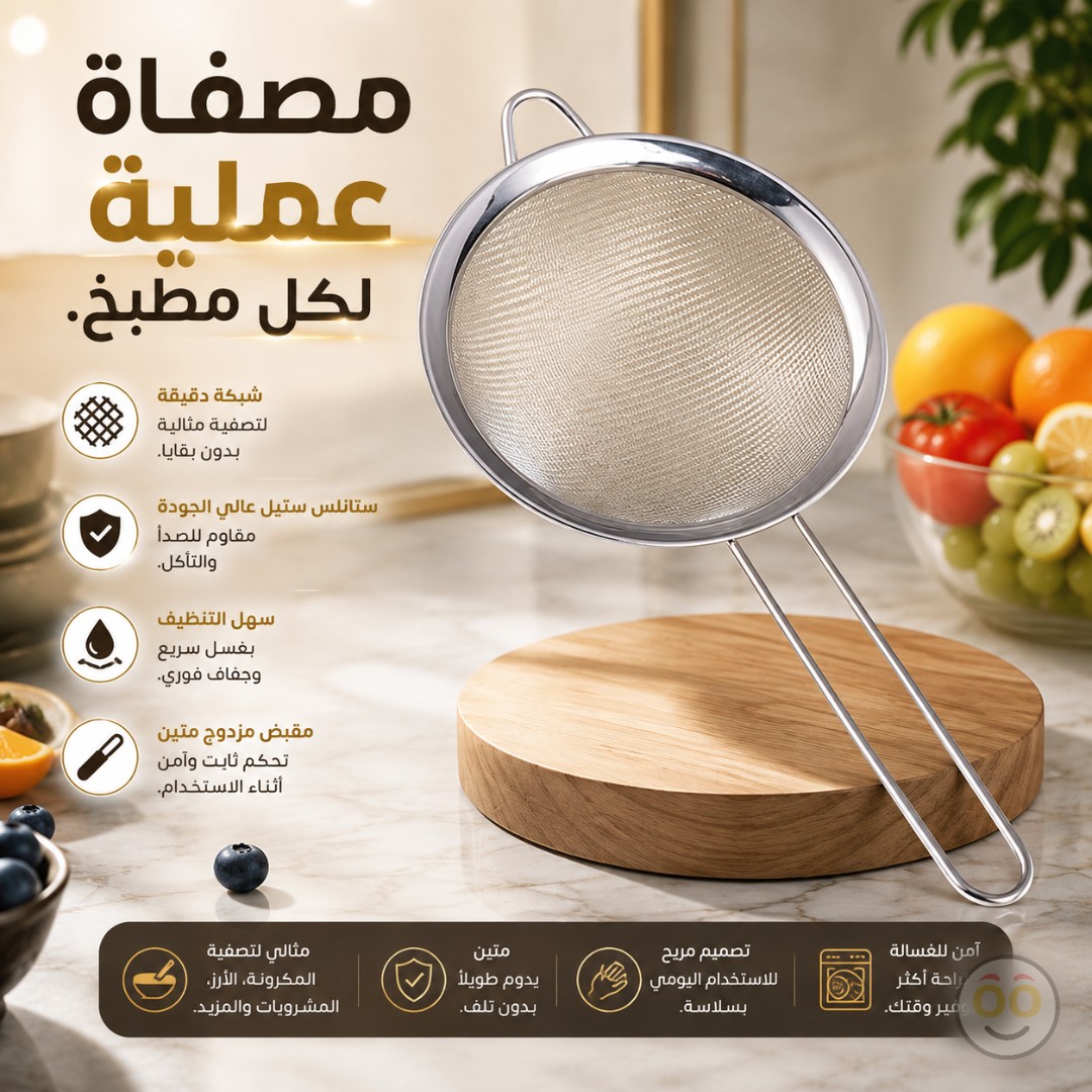 32*16CM STAINLESS STEEL STRAINER