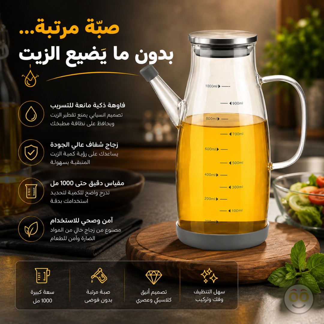 1000ML GLASS OIL DISPENSER
