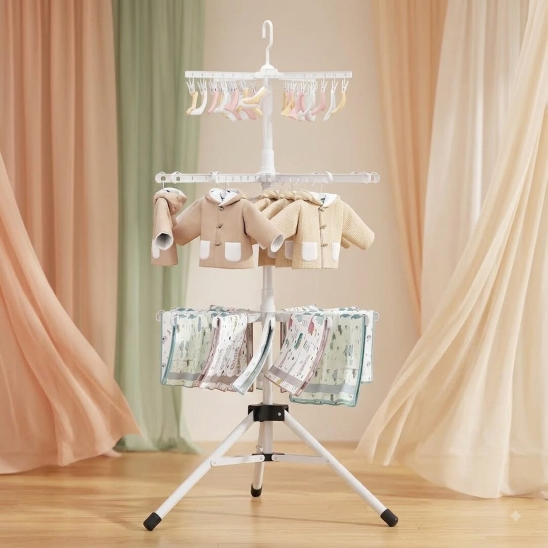 FOLDABLE CLOTHES DRYING RACK