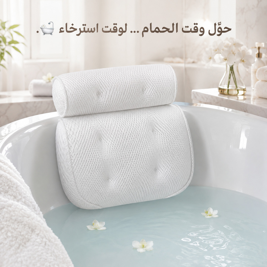 وسادة مسند للرقبة لحوض الاستحمام