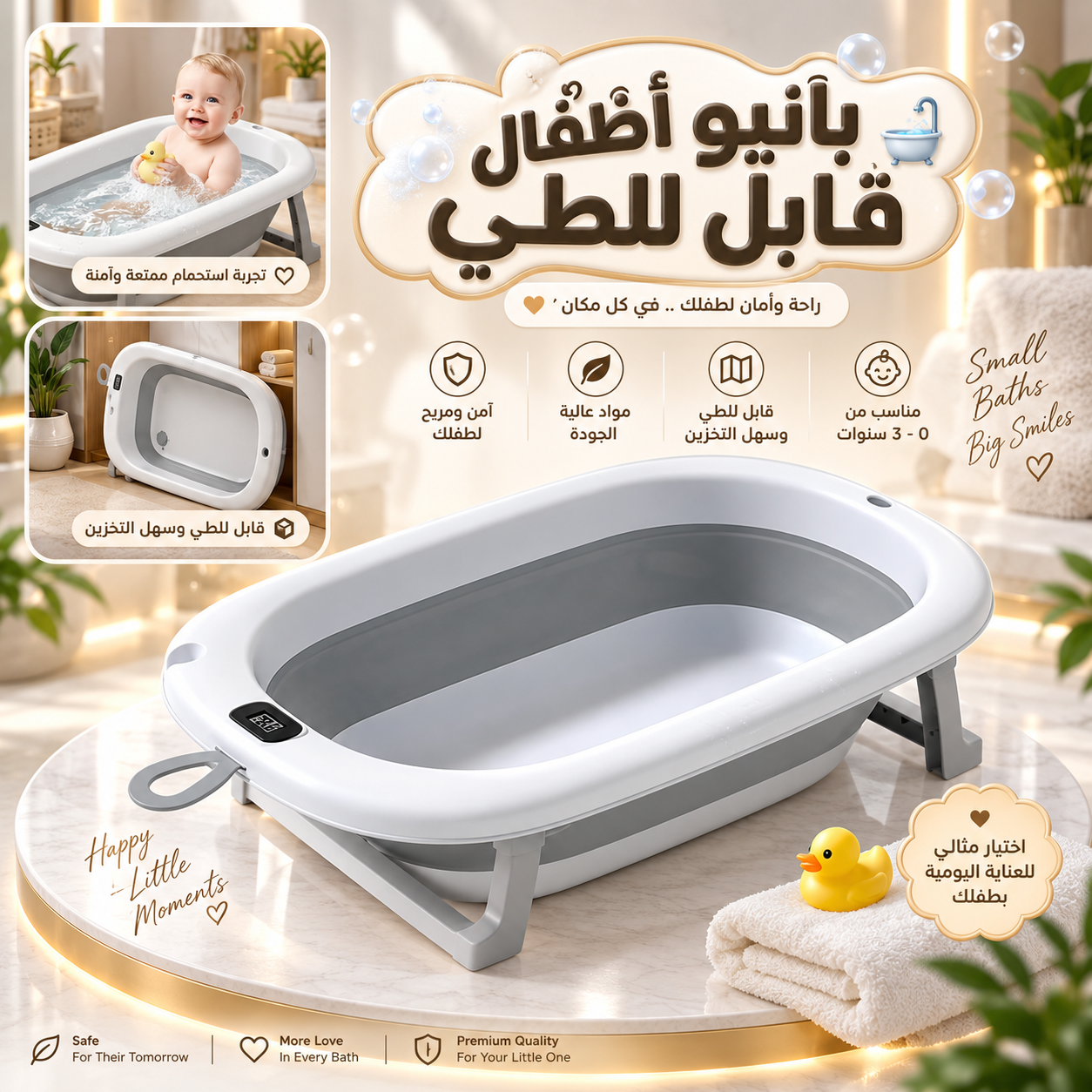 بانيو أطفال قابل للطي