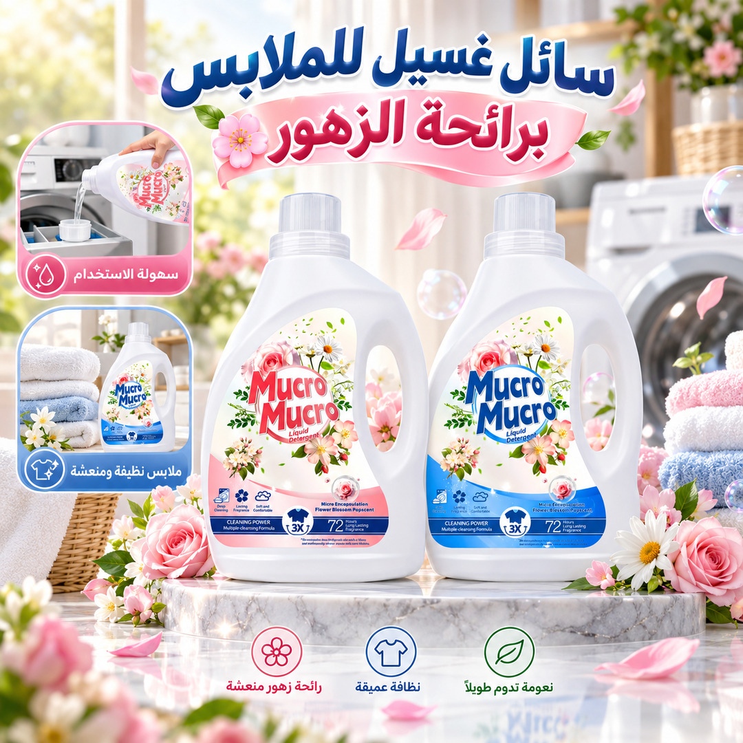 عبوة سائل غسيل الملابس