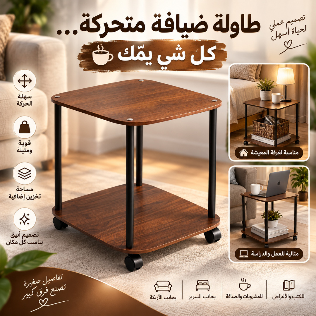 رف تخزين متعدد الاستخدامات مع طاولة
