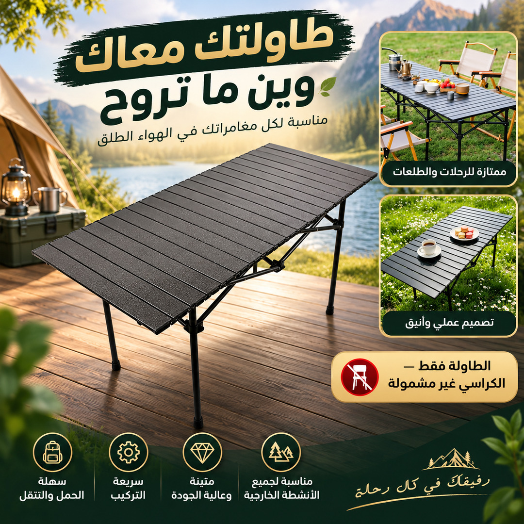 طاولة محمولة قابلة للطي