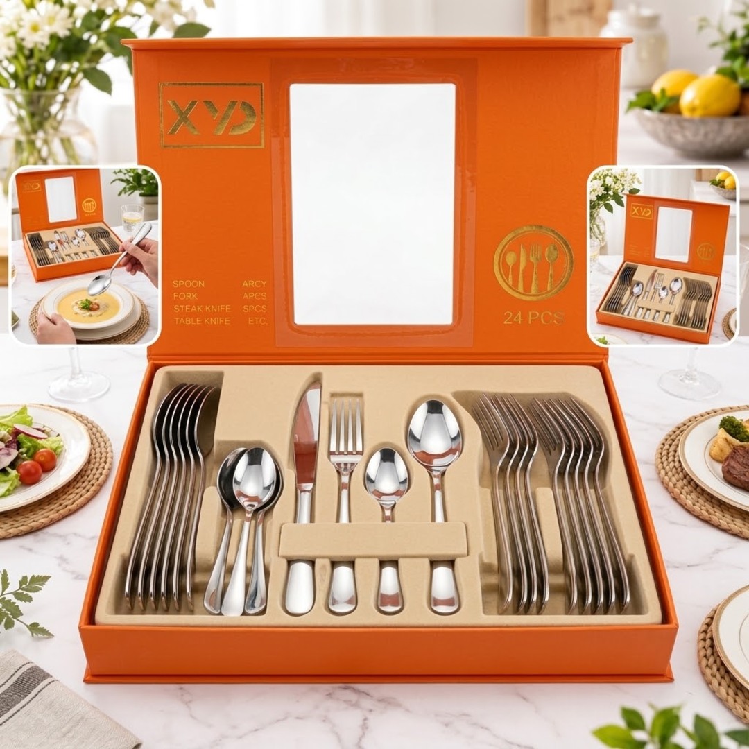 24PCS STAINLESS STEEL CUTLERY SET