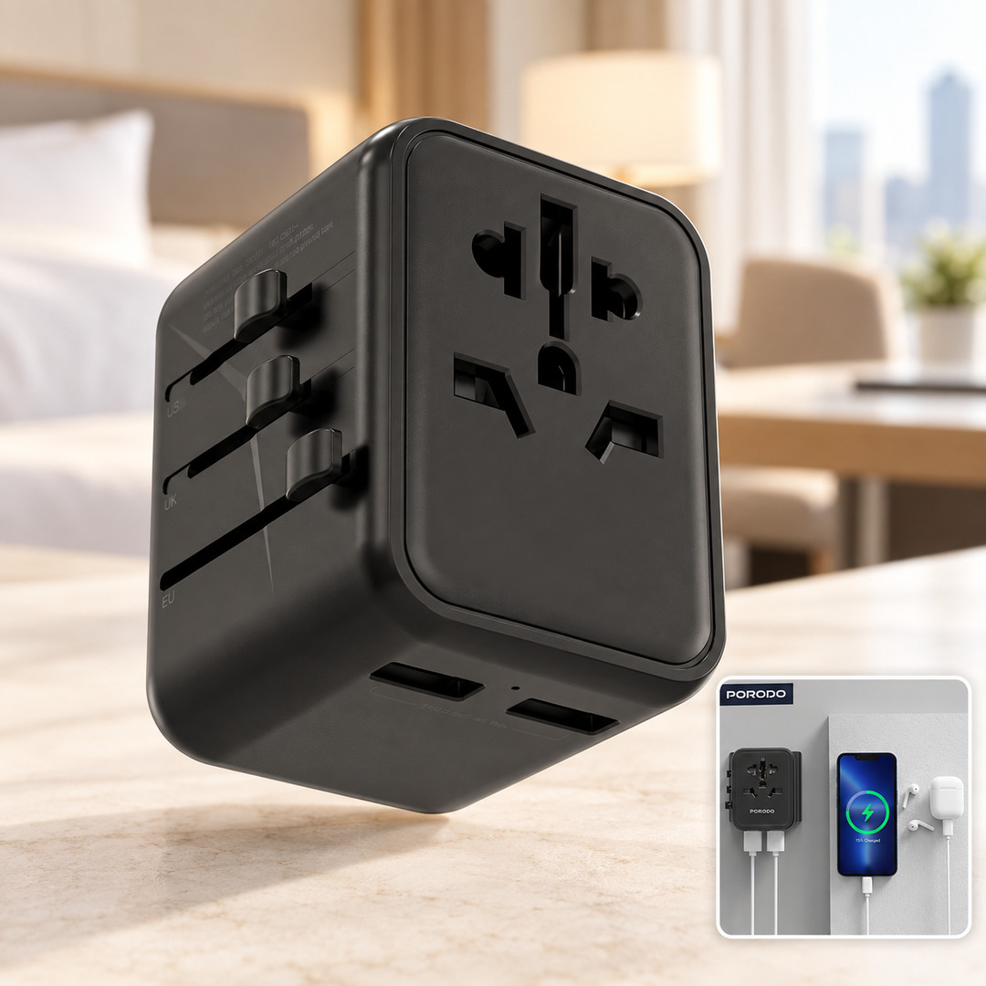 UNIVERSAL DUAL PORT FAST CHARGER ADAPTER